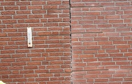 Scheurherstel muur Hoogerheide